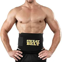 Sweat Slim Belt + Single Spring Tummy Trimmer for Fat Loss, Weight Loss and Tummy Trimming Exercise for Both Men and Women (Free Size)-thumb1