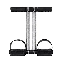 DOUBLE  Tummy Trimmer and Resistance DOUBLE TONING TUBE Band and Sweat Belt Combo Fitness Abs Workout Exercise Home Gym Equipment for Men Women-thumb2