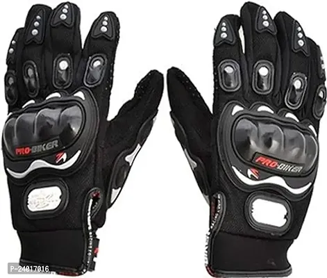 Trendy Synthetic Leather Motorcycle Gloves for Men-thumb0