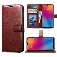 Vivo Y90 Vintage Series Leather Wallet Flip Case-thumb2