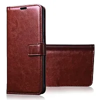 Vivo Y90 Vintage Series Leather Wallet Flip Case-thumb3