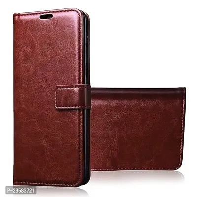 Vivo Y90 Vintage Series Leather Wallet Flip Case-thumb4