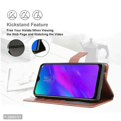 Vivo Y90 Vintage Series Leather Wallet Flip Case-thumb2