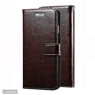 Vivo Y90 Vintage Series Leather Wallet Flip Case-thumb0