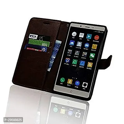 Vivo Y90 Vintage Series Leather Wallet Flip Case-thumb5