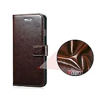 Vivo Y90 Vintage Series Leather Wallet Flip Case-thumb1