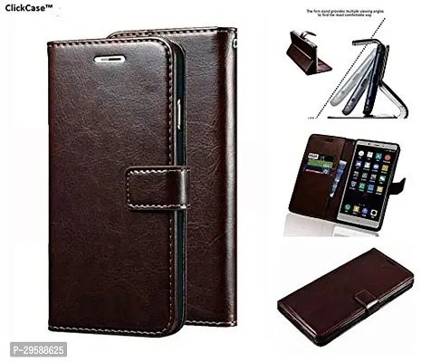 Vivo Y90 Vintage Series Leather Wallet Flip Case-thumb3