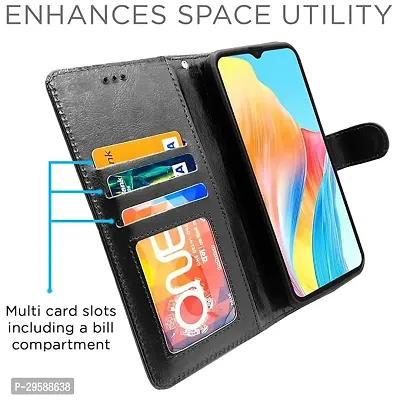 Oppo A38 4G / Oppo A18 4G Flip Cover Leather Finish-thumb4