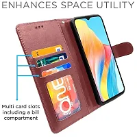 Oppo A38 4G / Oppo A18 4G Flip Cover Leather Finish-thumb1