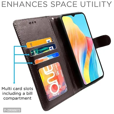 Oppo A38 4G / Oppo A18 4G Flip Cover Leather Finish-thumb2