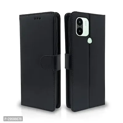 Poco C51 / Redmi A1 Plus/Redmi A2 Plus/Poco C50 Flip Case Leather Finish