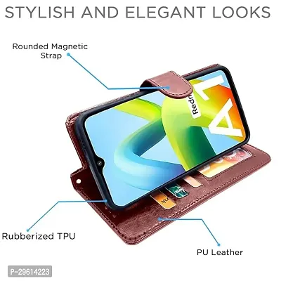 Redmi A1 | Redmi A2 Leather Finish Flip Case-thumb3