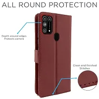 Samsung Galaxy M31 / Samsung Galaxy M31 Prime / Samsung Galaxy F41 Brown Flip Case-thumb3