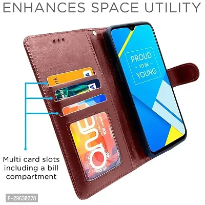 Realme C2 Flip Case Leather Finish-thumb3