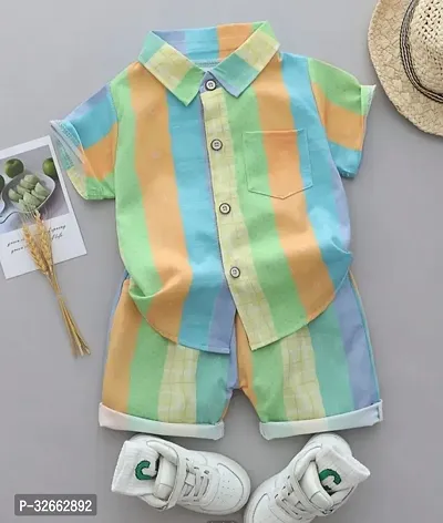 Stylish Cotton Shirt and Shorts Clothing Set for Kids