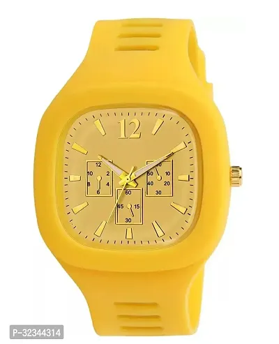 Stylist Plastic Analog Watch For Men-thumb0