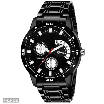 Stylist Metal Analog Watch For Men-thumb0