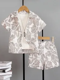 Stylish Cotton Shirt and Shorts Clothing Set for Kids-thumb2