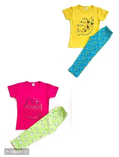 Fancy Cotton Clothing Set For Baby Girl Pack Of 2