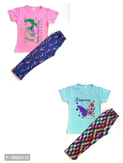 Fancy Cotton Clothing Set For Baby Girl Pack Of 2