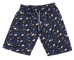 UNDERLOOP Trendy Unisex Printed Boxer/ Bermuda Shorts for Kids (Pack of 2) Multicolour-thumb3