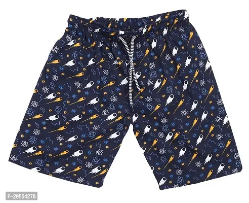 UNDERLOOP Trendy Unisex Printed Boxer/ Bermuda Shorts for Kids (Pack of 2) Multicolour-thumb4
