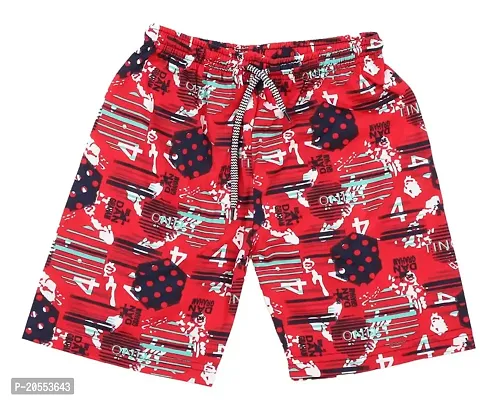 UNDERLOOP Trendy Unisex Printed Boxer/ Bermuda Shorts for Kids (Pack of 3) Multicolour-thumb2