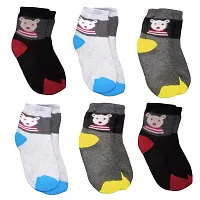 UNDERLOOP GAZE TRENDY KIDS UNISEX ANKLE LENGTH TOWEL SOCKS (BEST FOR DAILY USE) PACK OF 9-thumb2