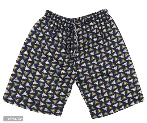 UNDERLOOP Printed Cotton Unisex Bermuda for Kids-thumb3