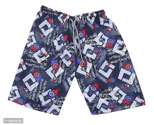 Underloop Trendy unisex printed boxer/ bermuda shorts for kids (colours May vary)-thumb5