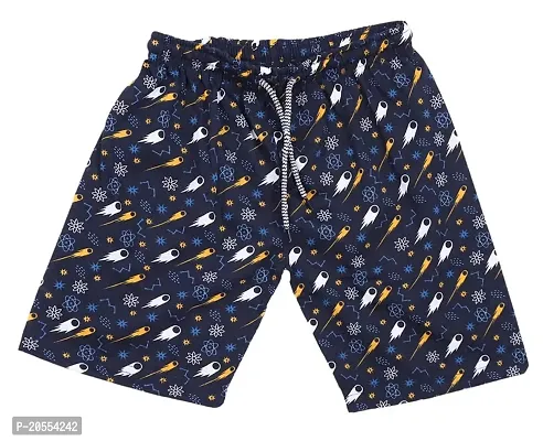 Underloop Trendy unisex printed boxer/ bermuda shorts for kids (colours May vary)-thumb4