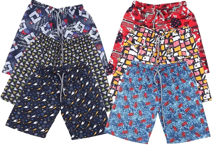 UNDERLOOP Trendy Unisex Boxer/ Bermuda Shorts for Kids (Pack of 3)