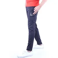 Men's Black 4 Way Lycra Track Pant(Stretchable)-thumb2