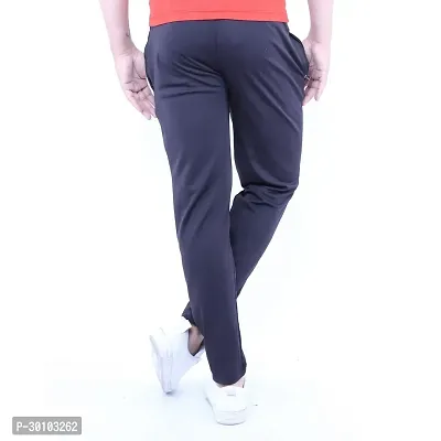 Men's Black 4 Way Lycra Track Pant(Stretchable)-thumb4