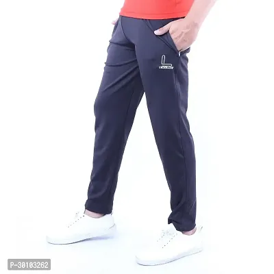 Men's Black 4 Way Lycra Track Pant(Stretchable)-thumb2