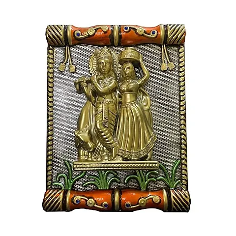Lord Ganesha and Radha Krishna Wall decor