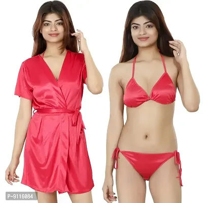 Buy Nivcy XX-Large Women Bra Panty Set Dark Pink Online at Best
