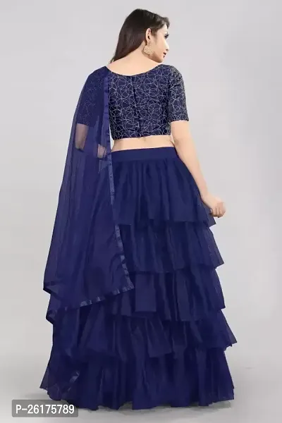 Ruffle Lehenga Choli Set-thumb2