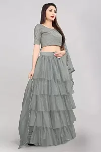 Ruffle Lehenga Choli Set-thumb2