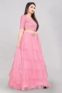 Ruffle Lehenga Choli Set-thumb3