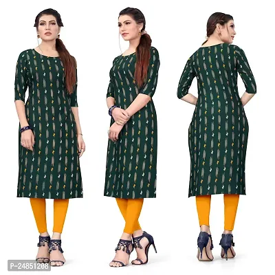 Beautiful Crepe Stitched Printed Kurta for Women Pack of 1