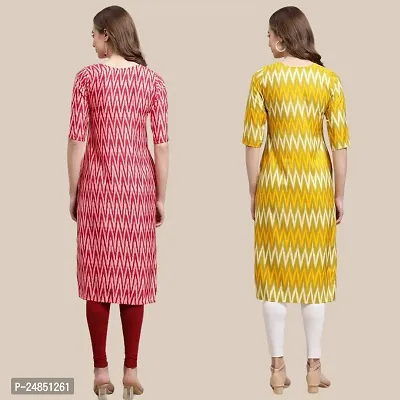 Beautiful Crepe Stitched Printed Kurta for Women Pack of 2-thumb4