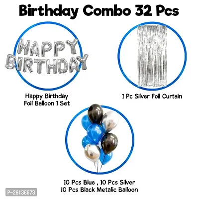 Sid pari saller Happy Birthday Foil Balloon Decoration Kit Combo For Birthday Decoration (Set of 32)-thumb2