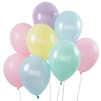 Pastel Rubb Balloons For Birthday Decoration Party/Birthday/Party Decoration Multicolor) (15pcs)-thumb2