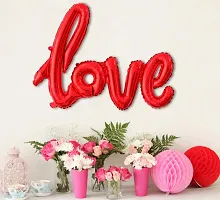 Love Red Foil Balloon Valentine Day Decoration Anniversary Party Helium Gas Balloon Birthday Party Decoration Item - Pack of 1-thumb3