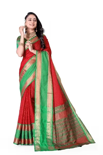 Designer Organza Silk saree With Unstitched Blouse Indian Ethnic Saree For Women