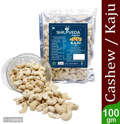 100% Natural Premium Whole Raw Cashews 100g | Nutritious, Delicious  Crunchy Kaju| Gluten-Free  Plant-Based Protein-thumb0