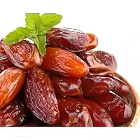 Seedless Dates Pin Khajur Arabian Dates, Dates Dry Fruit Soft Khajoor Khajur Without Seed (Pack of 500 Gram)-thumb1