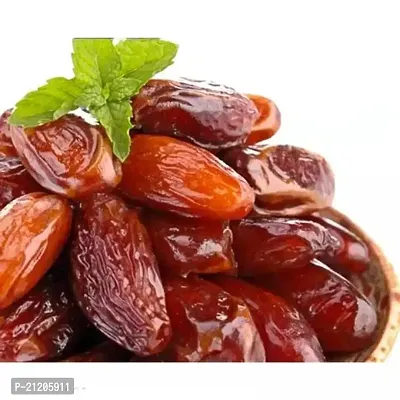 Seedless Dates Pin Khajur Arabian Dates, Dates Dry Fruit Soft Khajoor Khajur Without Seed (Pack of 500 Gram)-thumb2