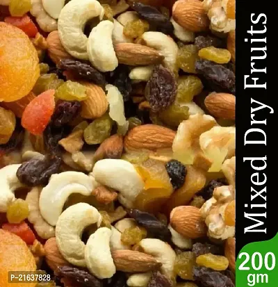 Superfood Nuts and dry fruits Mix 200 GM Daily Power Booster Mixed Dry Fruits Healthy Trail Mix dry fruits combo pack contains Almond, Figs, Cashew, Green Raisins, Walnuts
